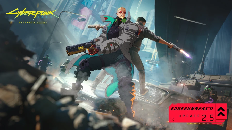 Arte oficial de Cyberpunk 2077 Edgerunners II Update 2.5